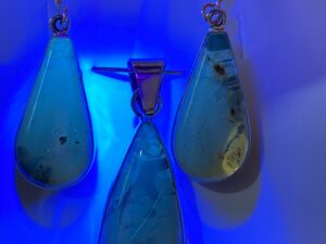 Conjunto E4 Conjunto Dije Y Pendientes Ambar Plata .925