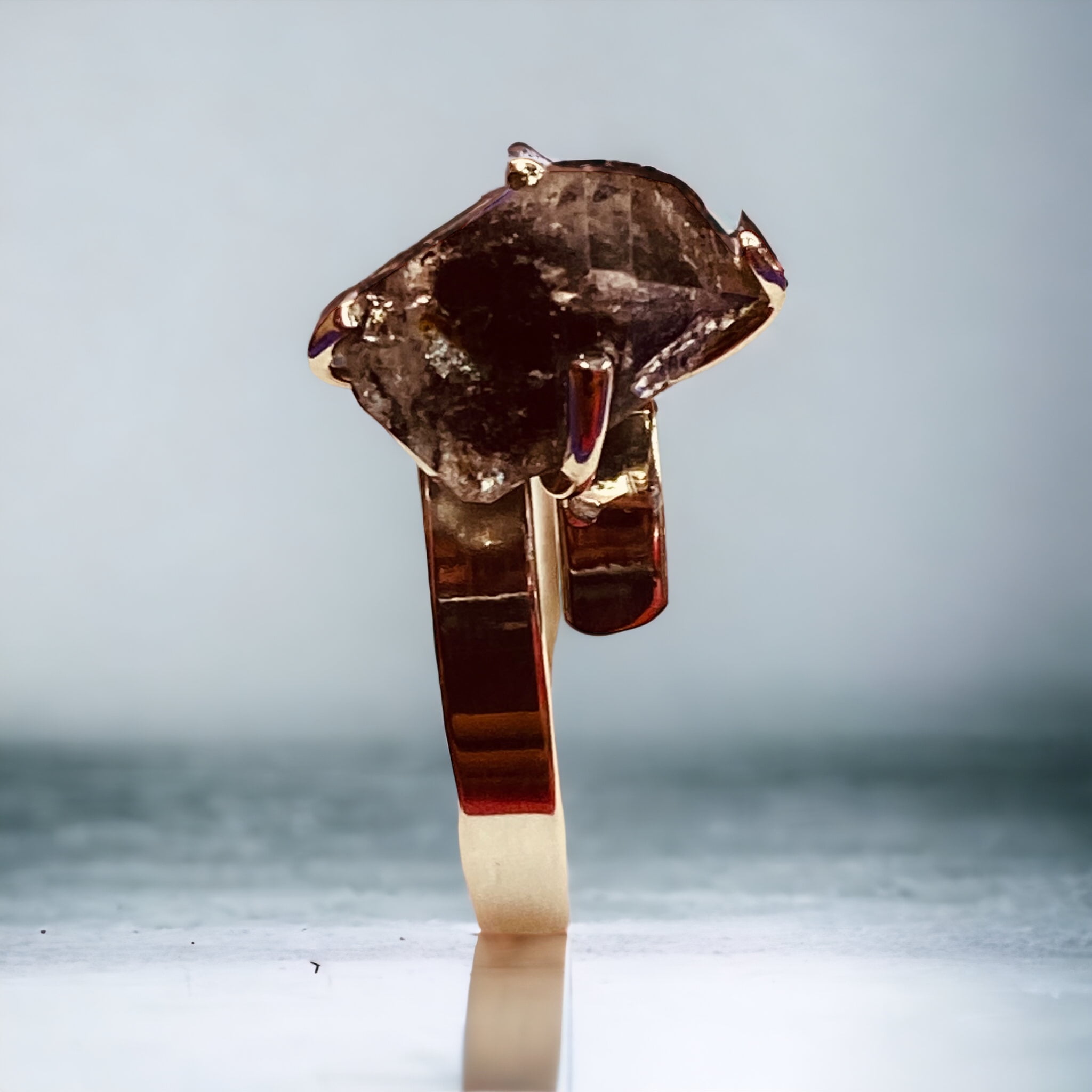 Anillo Herkimer Ahumado